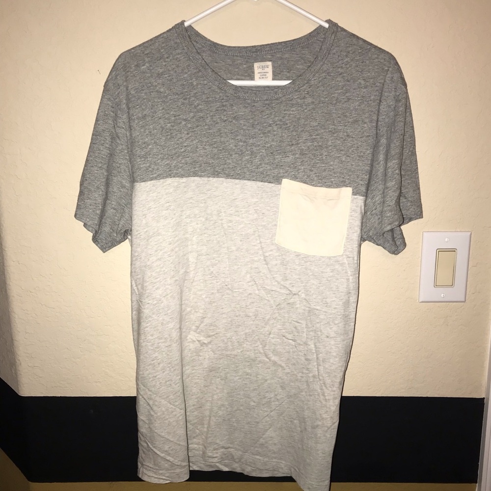 J. Crew Oatmeal Pocket Tee